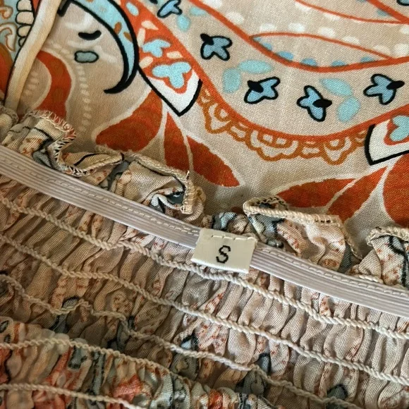 Women’s Boho Small Off-Shoulder Dress - Picture 3 of 16